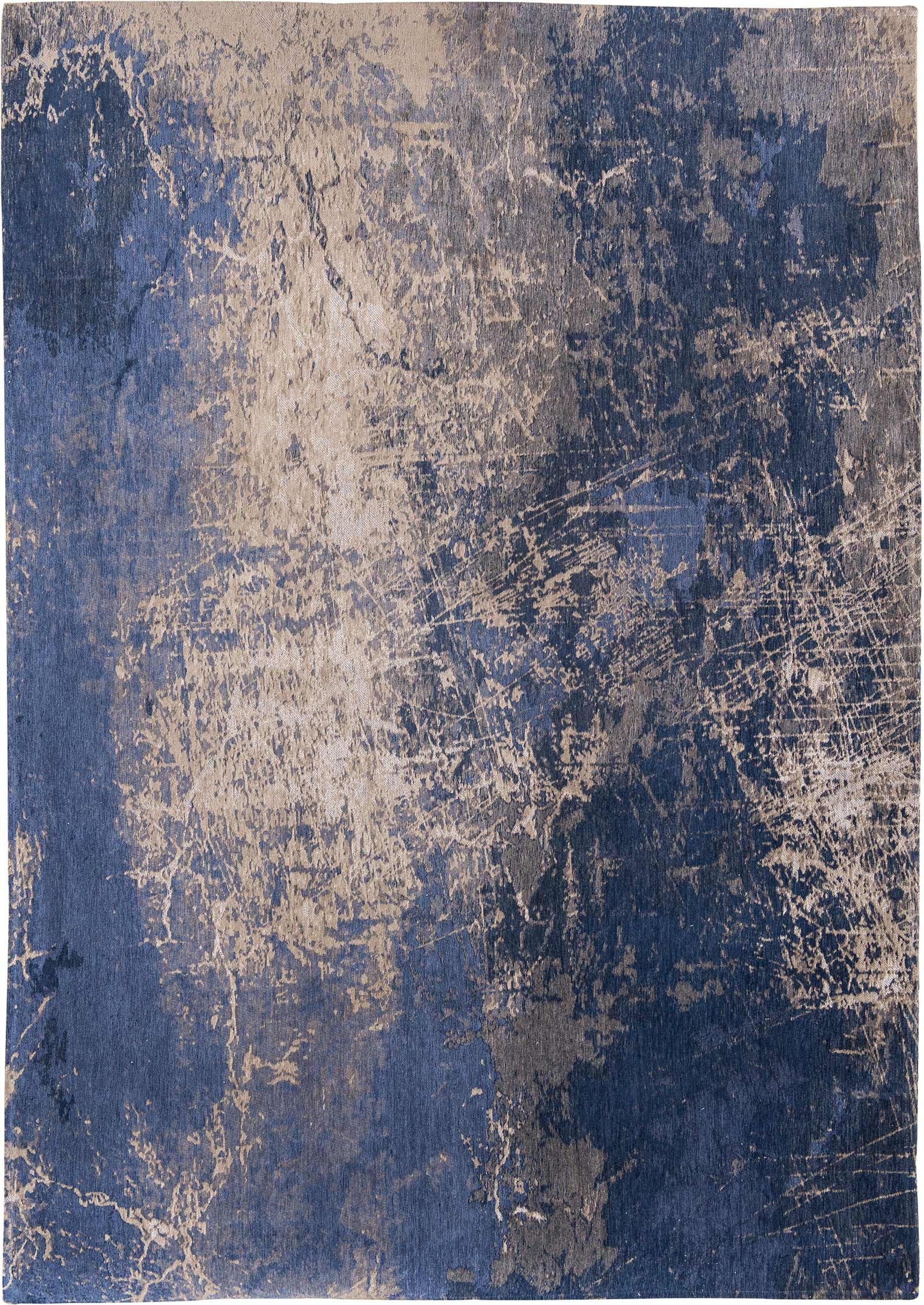 teppich Louis De Poortere LX8629 Mad Men Cracks Abyss Blue
