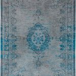 teppich Louis De Poortere LX 8255 Fading World Medaillon Grey Turquoise