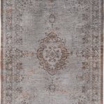 teppich Louis De Poortere LX 8257 Fading World Medaillon Grey Ebony