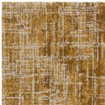 Asiatic Kuza abstract gold rug 2