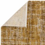 Asiatic Kuza abstract gold rug 3