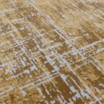Asiatic Kuza abstract gold rug 4