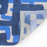 Louis De Poortere teppich Craft Kuba 9336 Ultramarine back