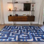 Louis De Poortere teppich Craft Kuba 9336 Ultramarine interior 1 RVB
