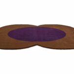 Orla Kiely Flower Spot Chestnut Violet 158401 D