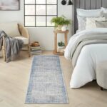 Nourison Teppich Abstract Hues ABH02 BLGRY BLUE GREY 2x8 099446906304 interior 1