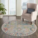 Nourison Teppich Ankara Global ANR12 GRYMT GREY MULTI 4xRND 099446498175 interior 1 C