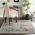 Nourison Teppich Ankara Global ANR12 GRYMT GREY MULTI 5X8 099446498205 interior 1 C