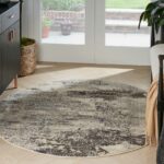 Nourison Teppich Celestial CES02 IVGRY IVORY GREY 5RND 099446179432 interior 1