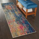 Nourison Teppich Celestial CES09 BLYEL BLUE YELLOW 2X6 099446482679 interior 1
