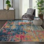 Nourison Teppich Celestial CES09 BLYEL BLUE YELLOW 7X10 099446482754 interior 1