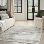 Nourison Teppich Glitz GLZ10 CRMGY CREAM GREY 5x7 099446904058 interior 1