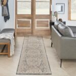 Nourison Teppich Lynx LNX01 IVCHA IVORY CHARCOAL 2x8 099446081759 interior 1