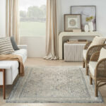 Nourison Teppich Lynx LNX01 IVCHA IVORY CHARCOAL 5x8 099446082619 interior 3