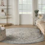 Nourison Teppich Lynx LNX01 IVCHA IVORY CHARCOAL 8xRND 099446083050 interior 3