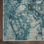 Nourison Teppich Maxell MAE08 IVTL IVORY TEAL 5X7 099446880222 CR