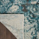 Nourison Teppich Maxell MAE08 IVTL IVORY TEAL 5X7 099446880222 CRB