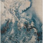 Nourison Teppich Maxell MAE08 IVTL IVORY TEAL 8x11 099446880239