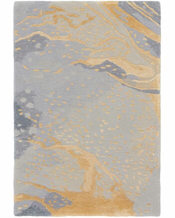 Nourison Teppich Prismatic PRS28 GRYGD GREY GOLD 2x3 099446891778