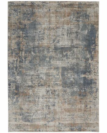 Nourison Teppich Quarry QUA02 BLBGE BLUE BEIGE 5x7 099446746207