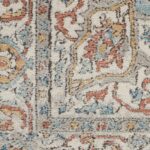Nourison Teppich Quarry QUA11 IVBLU IVORY BLUE 5X7 099446819864 swatch
