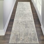 Nourison Teppich Rustic Textures RUS01 IVSIL IVORY SILVER 2x8 099446476104 interior