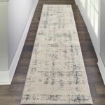Nourison Teppich Rustic Textures RUS06 IVBLU IVORY BLUE 2x8 099446476296 interior