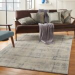 Nourison Teppich Rustic Textures RUS06 IVBLU IVORY BLUE 5X7 09944647633 interior 3 C