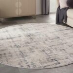 Nourison Teppich Rustic Textures RUS06 IVBLU IVORY BLUE 8XRND 099446835970 interior 1