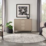 Nourison Teppich Rustic Textures RUS06 IVBLU IVORY BLUE 8XRND 099446835970 interior 3