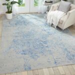 Nourison Teppich Silk Shadows SHA18 GRYBL 8x10 099446451118 Room2