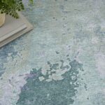 Nourison Teppich Silk Shadows SHA22 BLUGN BLUE GREEN 8X10 099446020659 interior 2