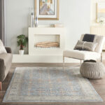 Nourison Teppich Starry Nights STN08 LTBLU LIGHT BLUE 5x7 099446792655 interior 3