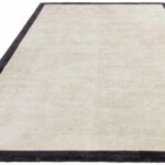 Asiatic Teppich Blade Border Putty Charcoal 1