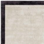 Asiatic Teppich Blade Border Putty Charcoal 2