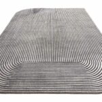 Asiatic Teppich Kuza Shape Black Charcoal 3D