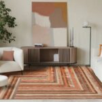 Asiatic Teppich Matrix 80 Network Terracotta interior square