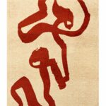 Louis De Poortere teppich Craft Ribbon 9847 Imperial Red