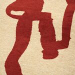 Louis De Poortere teppich Craft Ribbon 9847 Imperial Red zoom vertical