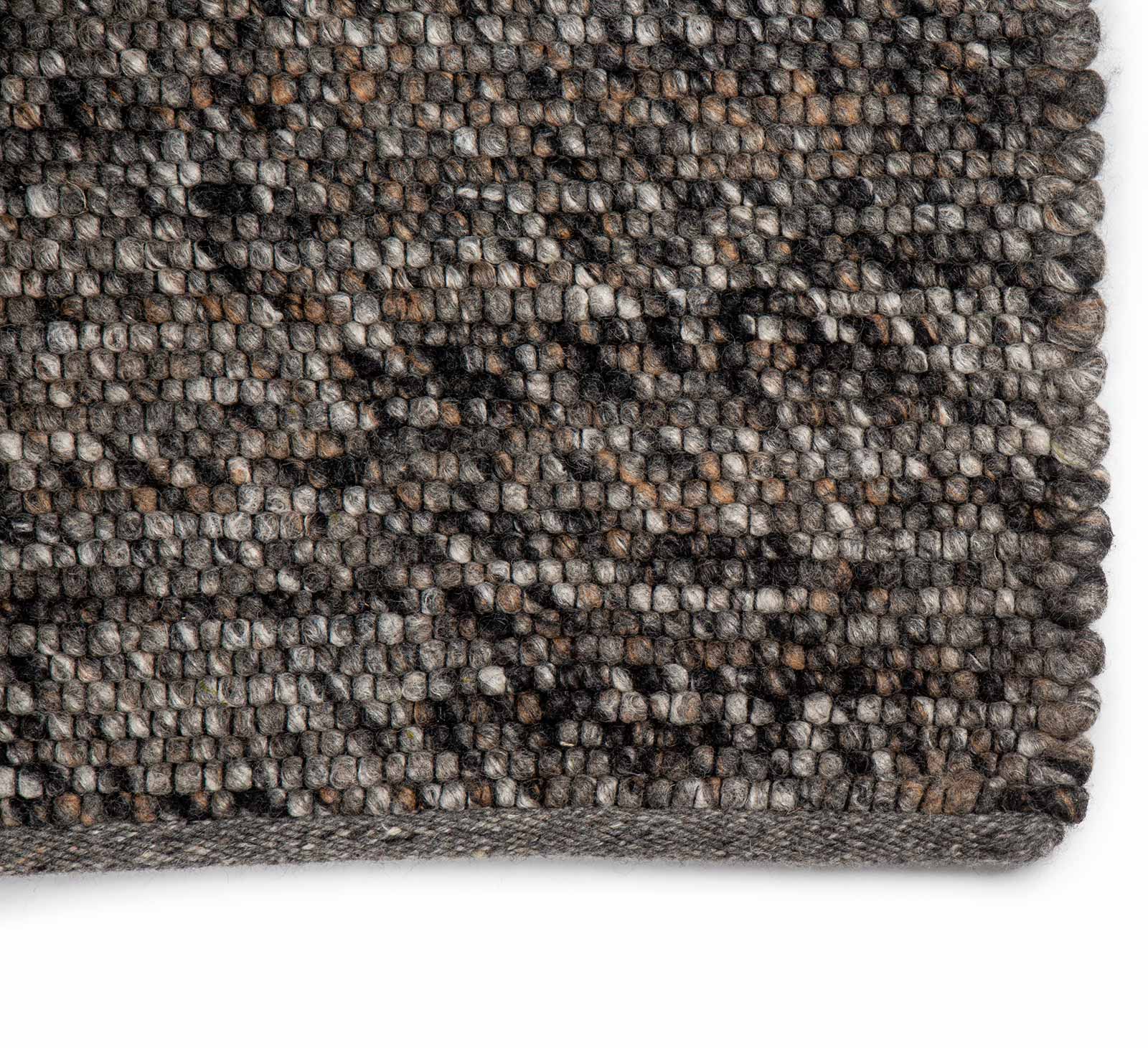 Brinker Carpets Teppich Verona ST Brown Grey top corner