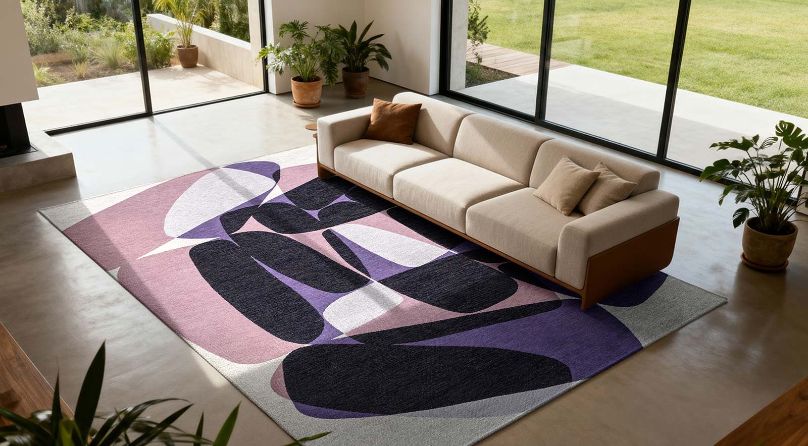 Louis De Poortere teppich Gallery 2086 Stones Eclipse interior 2
