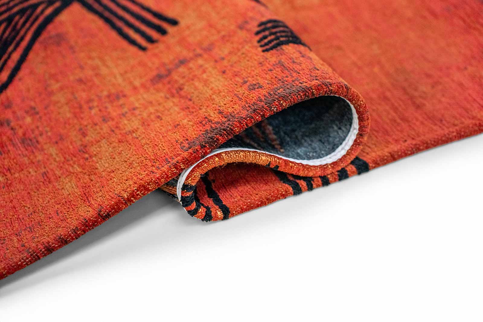Louis De Poortere teppich Meditation 2069 Kanji Ginger Chocolate fold